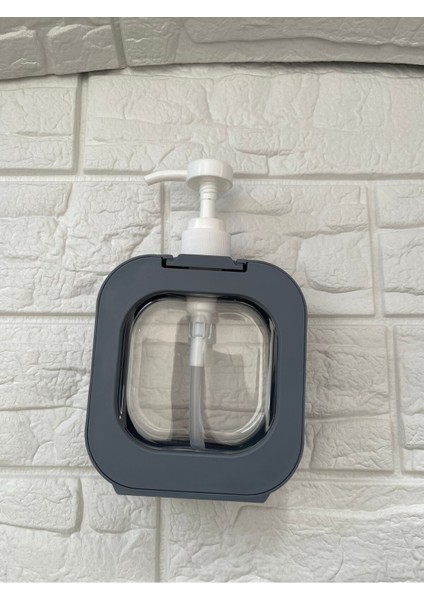 400 ml Dikdörtgen Tezgah Üstü Banyo Mutfak Sıvı Sabunluk Gri indirimleri