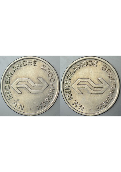 Hollanda Nederlandse Spoorwegen Jeton 22 mm Çilaltı.