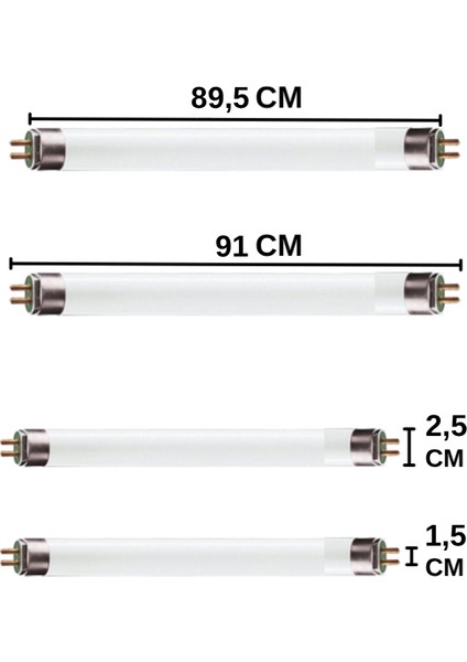 (3 Adet) Osram 30W 840 Günışığı (4000K) G13 DUYLU T8 Floresan modelleri