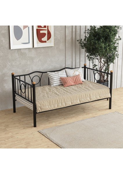Lars Metal Divan, Karyola, Beyaz 90X200 cm