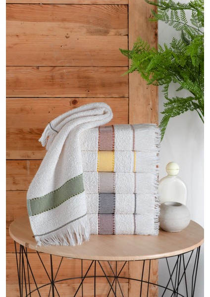 Çok Renkli 6'lı El Havlusu Seti, Şık ve Yumuşak Temizlik Hedefli