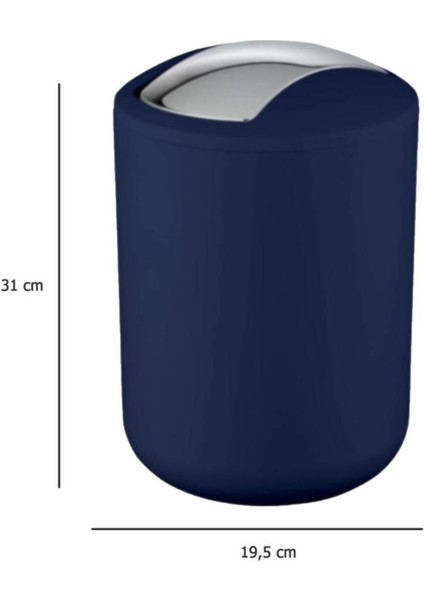 Lacivert 2’li Çöp Kovası, 6,4 ve 2 Litrelik Set, Şık ve Kullanışlı Tasarım fiyatları