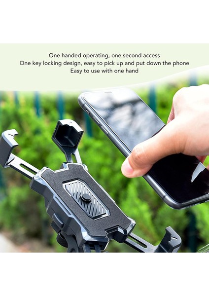 Motorsiklet Atv Otomatik Tuşlu Motosiklet Ayna Telefon Tutucu Tutacağı fiyatları