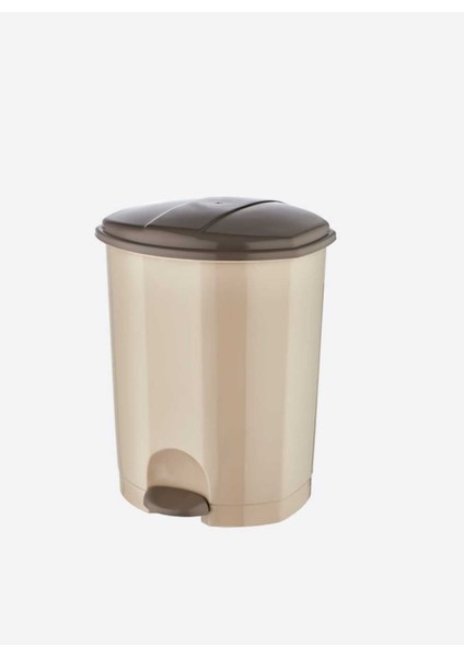 Bej 5l Pedallı Çöp Kovası, Pratik ve Şık Temizlik Gereciği