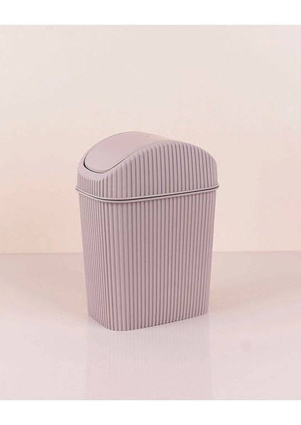 Krem Renkli Kapaklı Mini Çöp Kovası, 2.5 Litre, Şık ve Kullanışlı Tasarım modelleri