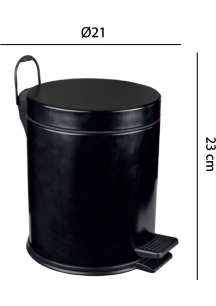 3 Litre Siyah Pratik Çöp Kovası, Şık ve Kullanışlı Tasarım fiyatları