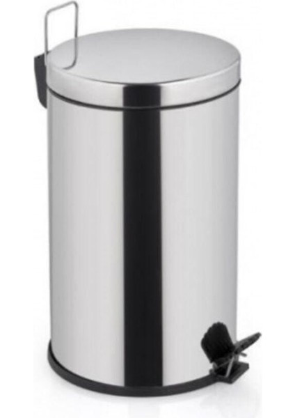 Gri Paslanmaz Çelik Pedallı Çöp Kutusu 16 Lt, Şık ve Pratik Temizlik Çözümü fiyatları