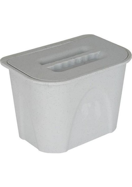 Gri Askılı Kapaklı Yüksek Kaliteli Çöp Kovası, Şık ve Kullanışlı Tasarım