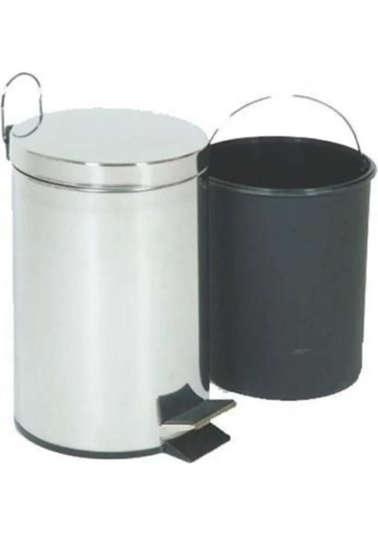 Krom Pedallı 12L Çöp Kovası, Şık ve Kullanışlı Tasarımıyla Ev ve Ofis Için Ideal fırsatları