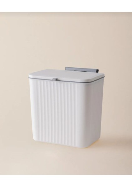 Beyaz 15 Litre Kapaklı Banyo ve Mutfak Tezgah Üstü Çöp Kovası modelleri