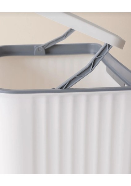 Beyaz 15 Litre Kapaklı Banyo ve Mutfak Tezgah Üstü Çöp Kovası indirimleri