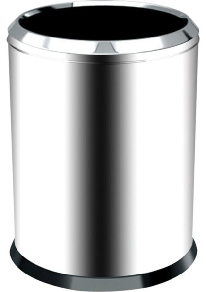 Şık Bej 27 Lt Çemberli Paslanmaz Çöp Kovası, Huzurlu ve Temiz Ev Için Ideal