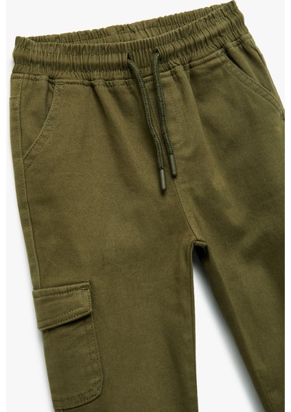 Kargo Cepli Beli Bağlamalı Pamuklu Pantolon modelleri