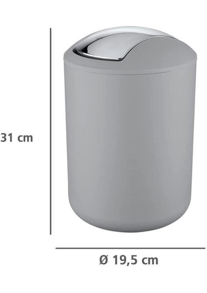 2'li Gri Çöp Kovası, Brasil Model, 6,4 ve 2 Litre, Şık ve Kullanışlı Ürün fiyatları