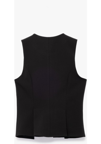 Kolsuz Bisiklet Yaka Fermuar Detaylı Yelek fiyatları