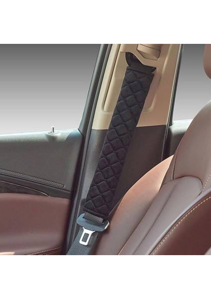 Emniyet Kemeri Nakışlı Koltuk Kemer Pedi 2 Adet Siyah (Yumuşak Kumaş) (Voleur Kumaş) fiyatları