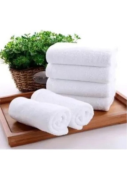 6'lı Beyaz El ve Yüz Havlusu 50X85 Cm, 200 gr Bukle ve Armür Dizayn fiyatları