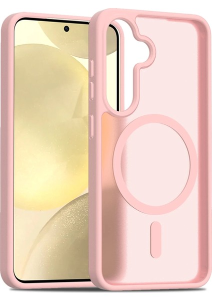 Samsung Galaxy S25 Plus Jota Magsafe Kapak - Pudra - 16015-7033