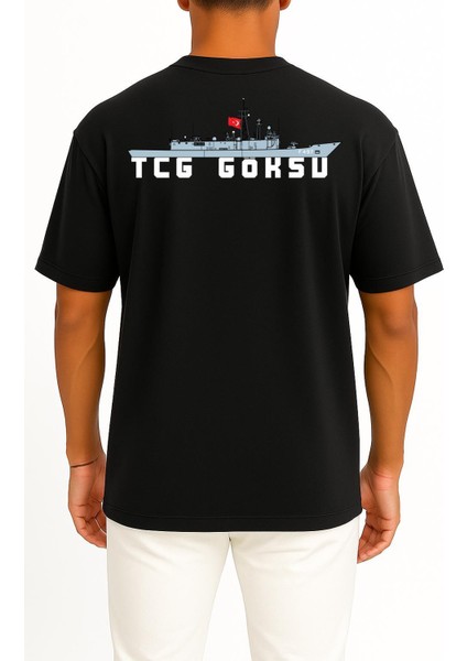 Oversize Tcg Göksu F-497 Cep ve Sırt Tasarımlı Unisex T-Shirt fiyatları