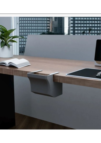 Gri Çalışma Masası Çöp Kovası, Modern ve Şık Tasarım ile Kullanışlı Ürün fiyatları