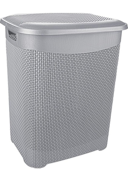 Gri Damla Kirli Çamaşırlık, Şık ve Kullanışlı Ev Düzenleyici