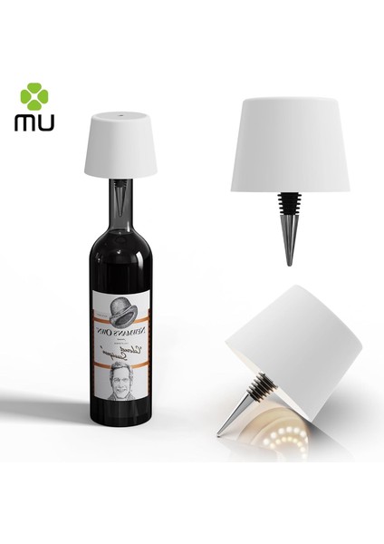 Beyaz Renk Pilli Şişe Lambası – Kablosuz Dokunmatik LED Masa Lambası, USB Şarjlı, IP44 Su Geçirmez, 3 Renk Ayarlı, 4000 Mah fiyatları