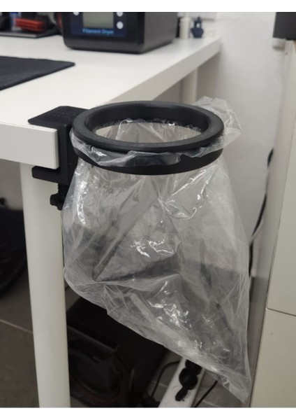 Sabitlenebilir Siyah Çöp Kovası, Pratik ve Şık Temizlik Çözümü