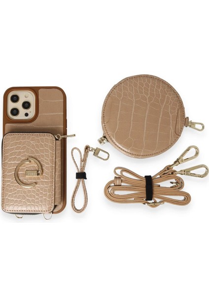 iPhone 12 Pro Max Kılıf Ermes Kapak - Sarı - 16691-1496