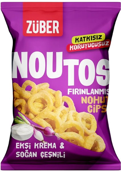 Noutos Fırın Nohut Cipsi 55 gr Ekşi Krema ve Soğan