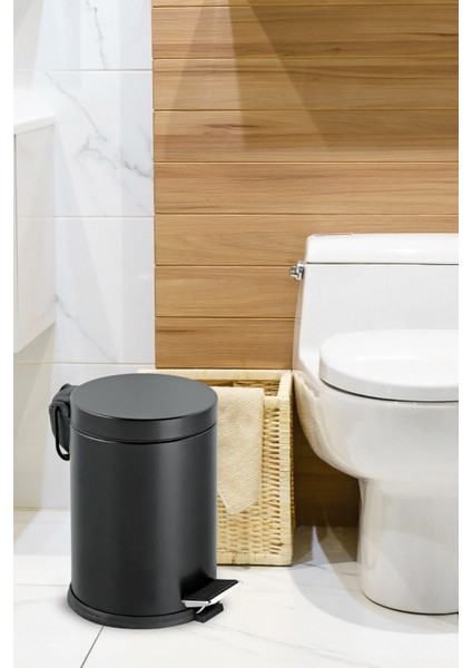 Siyah Pedallı Çöp Kovası 12 Lt, Pratik ve Şık Temizlik Gereci fiyatları