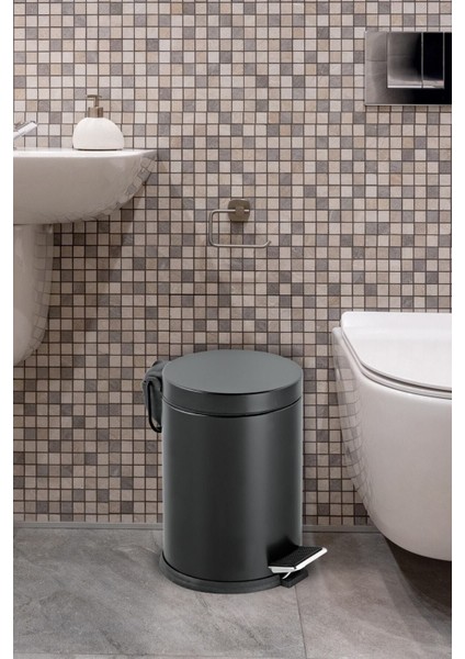 Siyah Pedallı Çöp Kovası 12 Lt, Pratik ve Şık Temizlik Gereci fırsatları