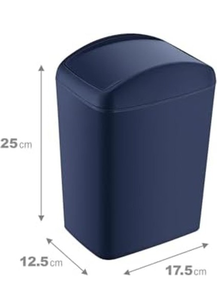 Lacivert 5l Soft Döner Kapaklı Çöp Kutusu, Şık ve Pratik Tasarım fiyatları