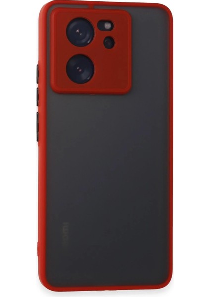 Xiaomi Mi 13T Pro Kılıf Montreal Silikon Kapak - Kırmızı - 11337-7847