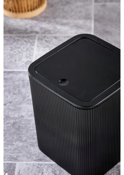 Kare Çöp Kovası, 5 Litre, Siyan, Kahverengi, Dayanıklı ve Şık Tasarım fiyatları