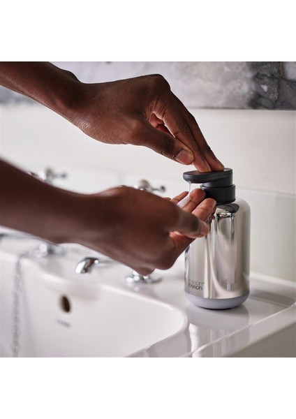 Şık Metalik Sıvı Sabunluk, Dayanıklı ve Modern Tasarım