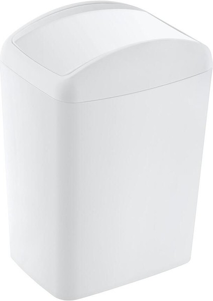 Beyaz Soft Çöp Kutusu Döner Kapak 20 Lt, Şık ve Kullanışlı Temizlik Ürünü