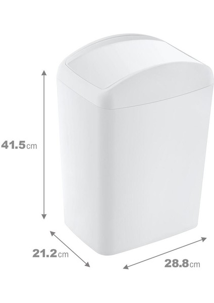 Beyaz Soft Çöp Kutusu Döner Kapak 20 Lt, Şık ve Kullanışlı Temizlik Ürünü fiyatları