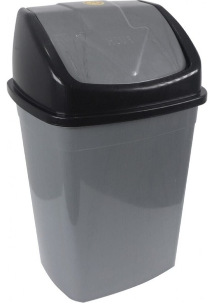 Düz Klik 5 Lt Çöp Kovası, Gri, Şık ve Kullanışlı Tasarım