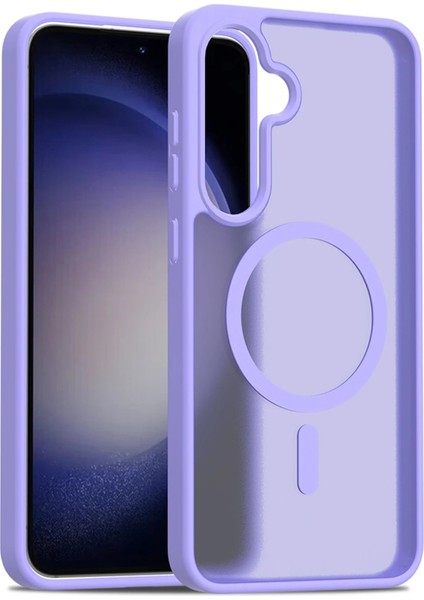 Samsung Galaxy S24 Fe Jota Magsafe Kapak - Lila - 12103-5203