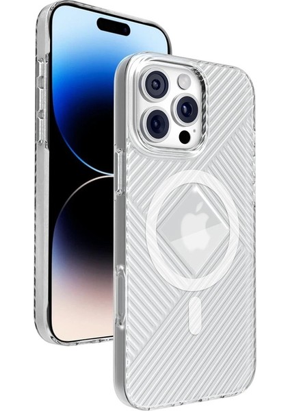 iPhone 16 Pro Max Stella Pc Sert Magsafe Kılıf - Şeffaf - 15148-9079