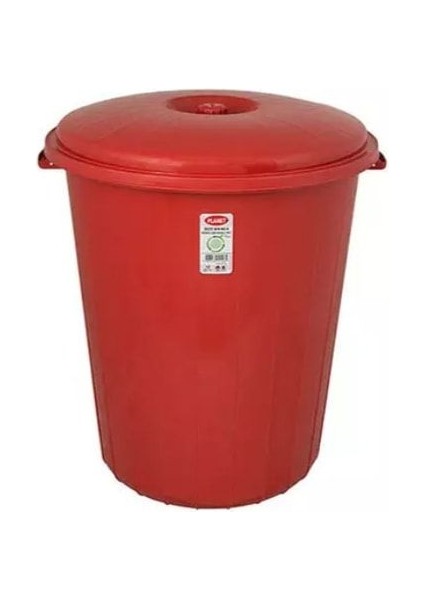 70 Lt Kırmızı Çöp Kovası Herkül, Şık ve Dayanıklı Temizlik Ürünü