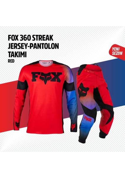 Kırmızı Mavi Jersey Pantolon Takımı