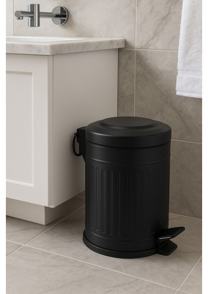 5 Litre Siyah Çöp Kovası - Dayanıklı ve Şık Tasarım fiyatları