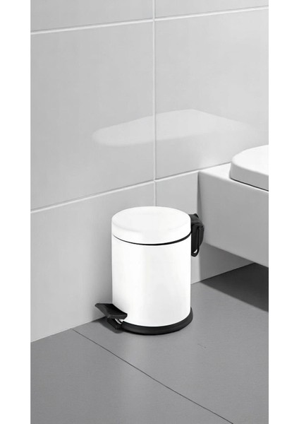 Beyaz Pedallı Çöp Kovası 5 Lt, Şık ve Kullanışlı Tasarım modelleri