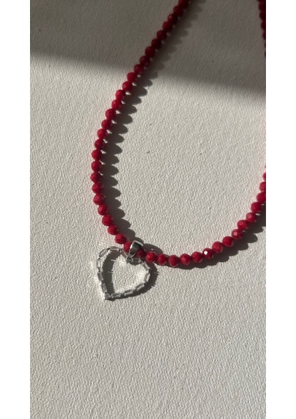 Mercan 925 Ayar Gümüş Kolye