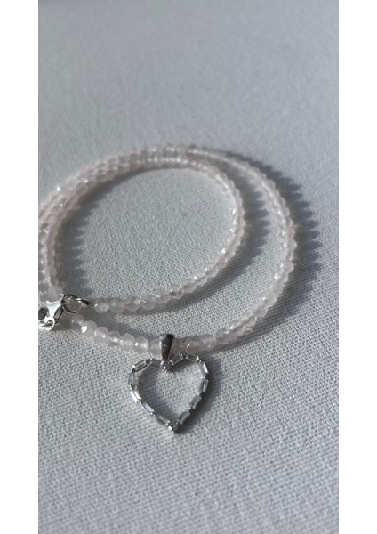 Pembe Kuvars 925 Ayar Kolye fırsatları