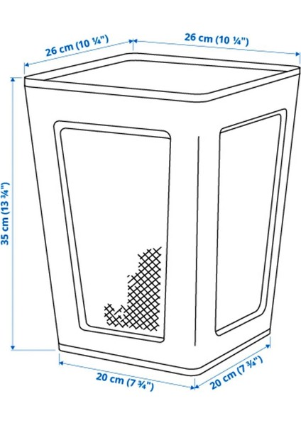 Çelik Çöp Kovası, 35 cm Yüksekliğinde, 26 cm Genişliğinde, Şık Beyaz Renk fırsatları