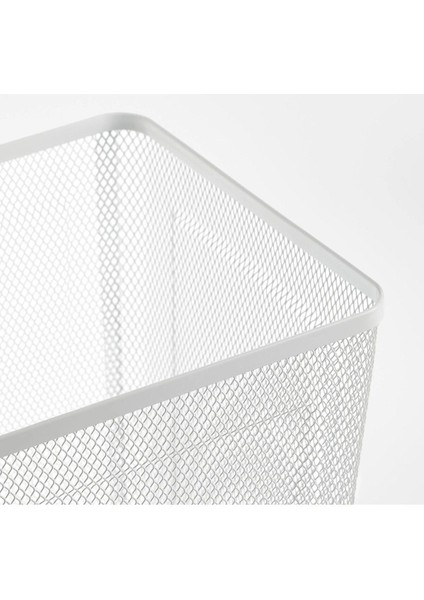 Çelik Çöp Kovası, 35 cm Yüksekliğinde, 26 cm Genişliğinde, Şık Beyaz Renk indirimleri