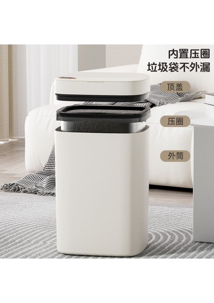 Sensörlü 12 Lt Çöp Kovası Beyaz, Hijyenik ve Kullanışlı Ev ve Ofis Çözümleri fırsatları