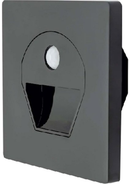 Sensörlü LED Koridor Armatürü 6400K Beyaz 1W Siyah Kasa fiyatları